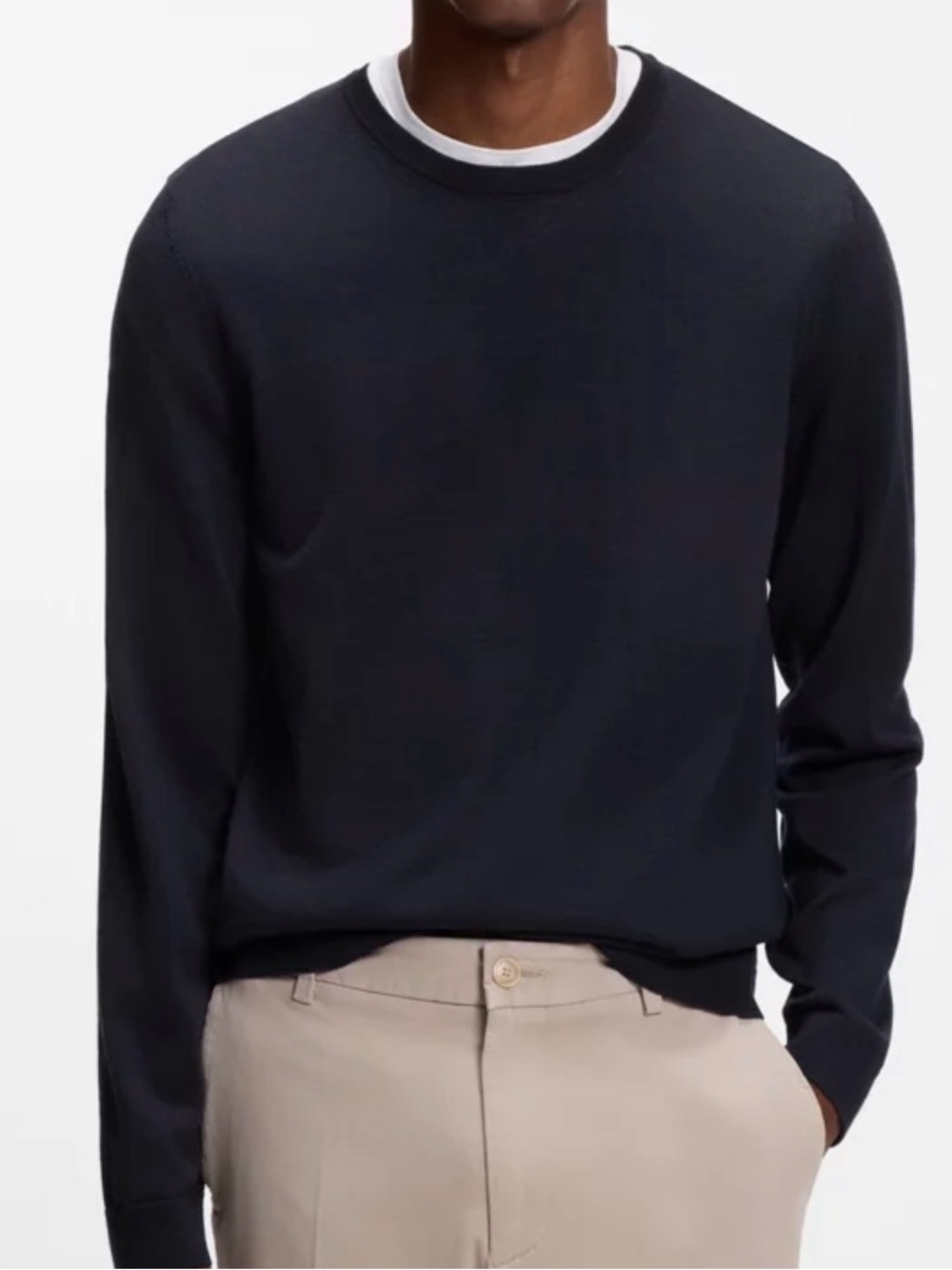 BOSS SLIM-FIT SWEATER IN VIRGIN WOOL